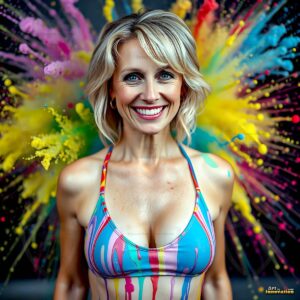 Paint splat fun Art – 1×1 #0107
