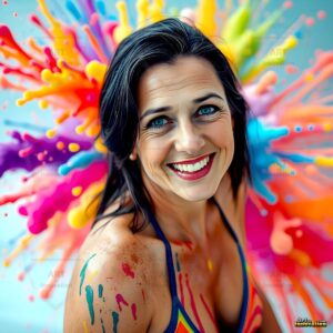 Paint splat fun Art – 1×1 #0108