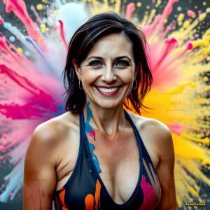 Paint splat fun Art – 1×1 #0111