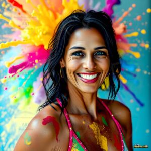 Paint splat fun Art – 1×1 #0112