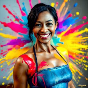 Paint splat fun Art – 1×1 #0113