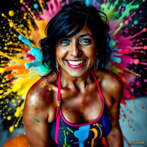Paint splat fun Art – 1×1 #0114