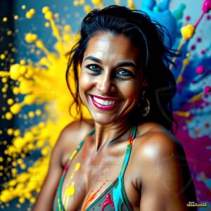 Paint splat fun Art – 1×1 #0115