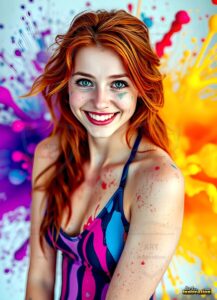 Paint splat fun Art – 3×4 #0100