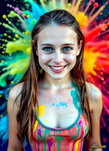 Paint splat fun Art – 3×4 #0102