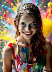 Paint splat fun Art – 3×4 #0103
