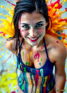Paint splat fun Art – 3×4 #0108