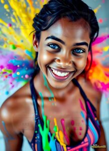 Paint splat fun Art – 3×4 #0110