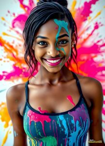 Paint splat fun Art – 3×4 #0113