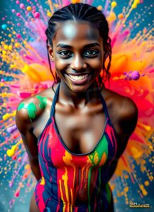 Paint splat fun Art – 3×4 #0114