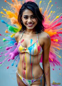 Paint splat fun Art – 3×4 #0118