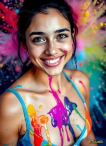 Paint splat fun Art – 3×4 #0119