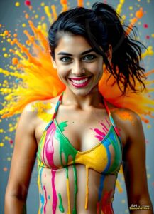 Paint splat fun Art – 3×4 #0124