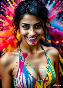 Paint splat fun Art – 3×4 #0126