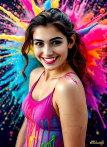 Paint splat fun Art – 3×4 #0129