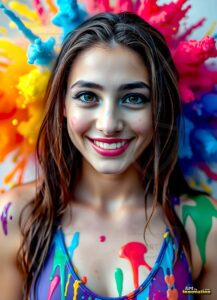 Paint splat fun Art – 3×4 #0131
