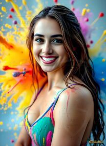 Paint splat fun Art – 3×4 #0132
