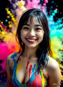 Paint splat fun Art – 3×4 #0137