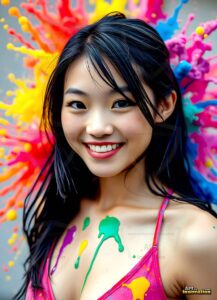 Paint splat fun Art – 3×4 #0139