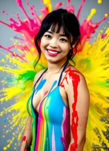 Paint splat fun Art – 3×4 #0141