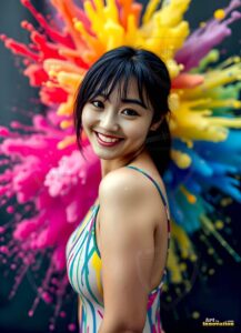 Paint splat fun Art – 3×4 #0142