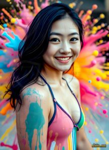 Paint splat fun Art – 3×4 #0148