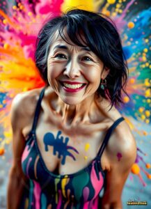 Paint splat fun Art – 3×4 #0149