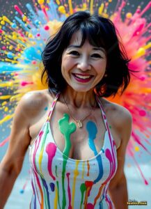 Paint splat fun Art – 3×4 #0150