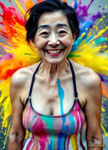 Paint splat fun Art – 3×4 #0151