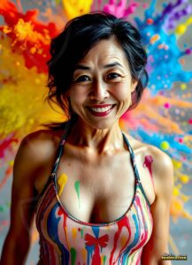 Paint splat fun Art – 3×4 #0153