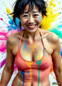 Paint splat fun Art – 3×4 #0156