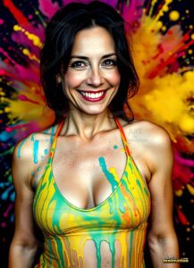 Paint splat fun Art – 3×4 #0157