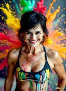 Paint splat fun Art – 3×4 #0158