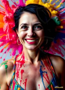 Paint splat fun Art – 3×4 #0159
