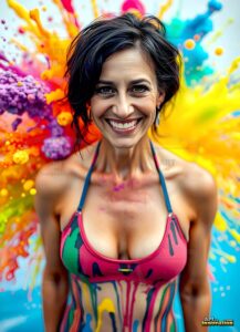 Paint splat fun Art – 3×4 #0160