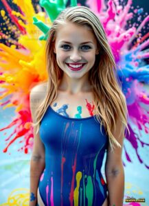 Paint splat fun Art – 3×4 #0163