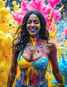 Paint splat fun Art – 3×4 #0165