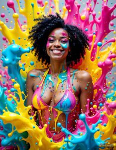 Paint splat fun Art – 3×4 #0168