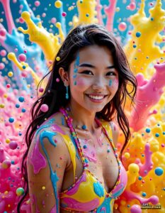Paint splat fun Art – 3×4 #0173
