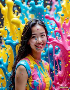 Paint splat fun Art – 3×4 #0174