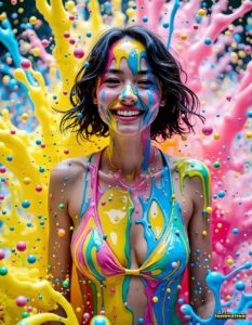 Paint splat fun Art – 3×4 #0175