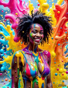 Paint splat fun Art – 3×4 #0176