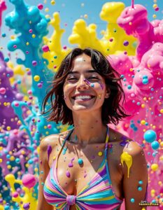 Paint splat fun Art – 3×4 #0180