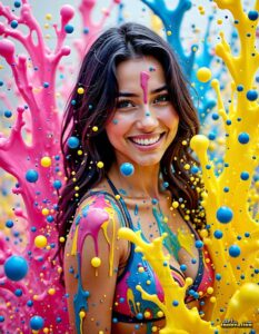 Paint splat fun Art – 3×4 #0181