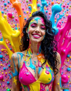 Paint splat fun Art – 3×4 #0182