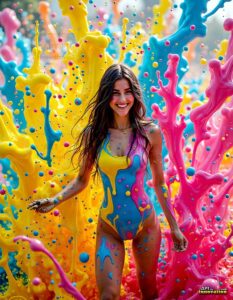 Paint splat fun Art – 3×4 #0186