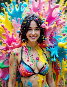 Paint splat fun Art – 3×4 #0187