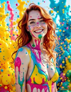 Paint splat fun Art – 3×4 #0190