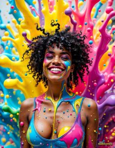 Paint splat fun Art – 3×4 #0191