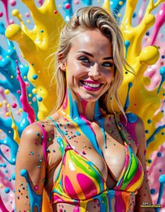 Paint splat fun Art – 3×4 #0192